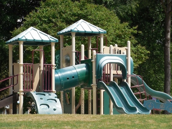 garden, entertainment, summer, playground, slide, area, region