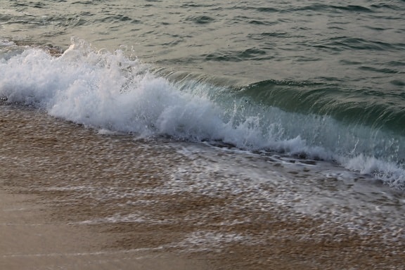 schiuma, acqua, bagnato, onda, spiaggia, mare, luce del giorno, Ocean, Beach, Waves