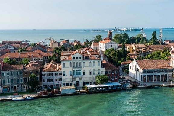 havet, Venedig Italien, båd, rejser, turisme, kyst, vand, by, by, arkitektur