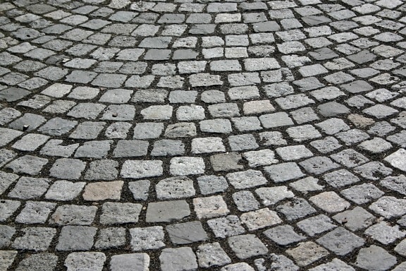 solid, texture, stone, pattern, grey cobblestone, ground, pavement, urban