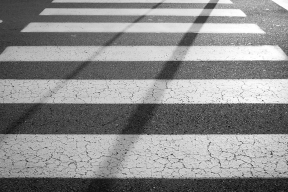 street, road, stripe, asphalt, pavement, wall, brick, surface, pattern