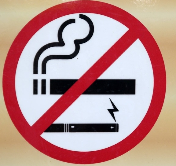 Ingen rökning tecken, tecken, begränsning, fara, symbol