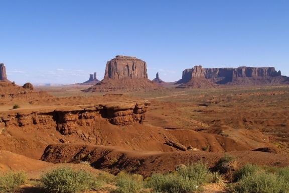 Canyon, géologie, monticule, sec, grès, paysage, désert, vallée