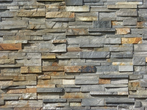 murstein, mønster, stein, gamle, vegg, tekstur, granitt, betong