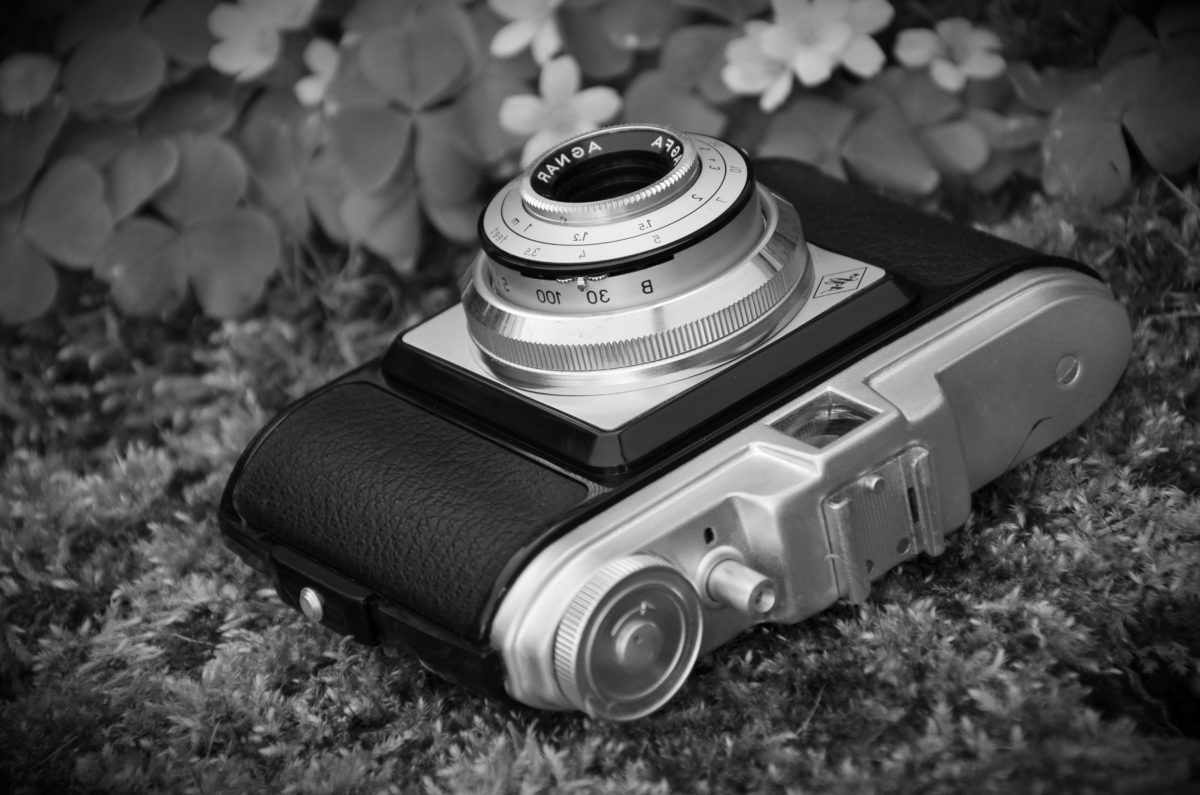zwart, zwart-wit, zwart-wit, nostalgie, mechanisme, apparatuur, camera, lens