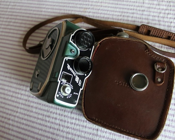leather, nostalgia, old, photography, retro, bag, lens, equipment