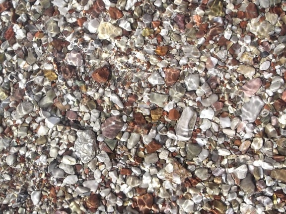 다채로운, 수 중, 패턴, 돌, 텍스처, 개요, 자갈, 모래
