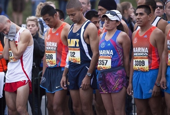 concorrenza, folla, Maratona, gara, via della corsa, persona, atleta, corridore