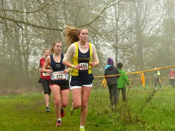 young woman, youth, athlete, runner, person, sport, marathon, competition