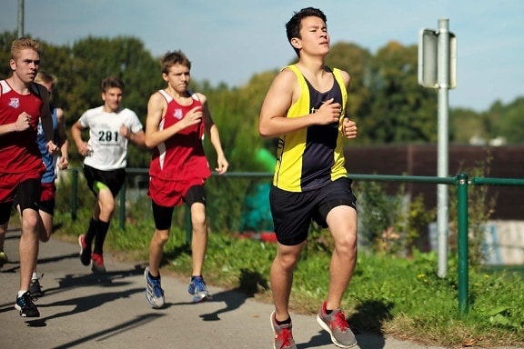 人, 运动员, 马拉松, 健身, 竞争, 锻炼, 赛跑者, 种族