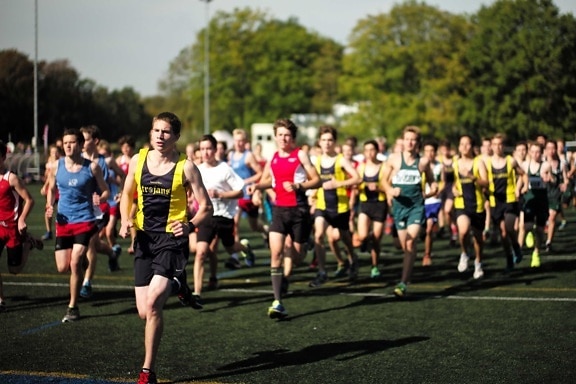 athlète, Marathon, chez les adolescentes, ados, course, Runner, sport, personne