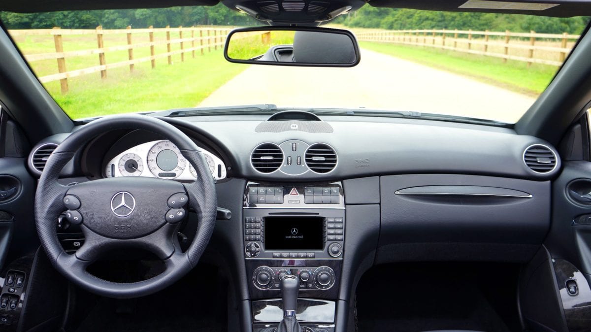 car seat, dashboard, german, mirror, speedometer, steering, windshield, steering wheel