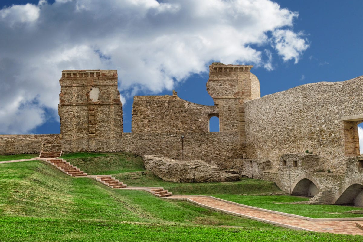 Fortezza, fortificazione, antica, pietra, architettura, Castello, vecchio, cloud