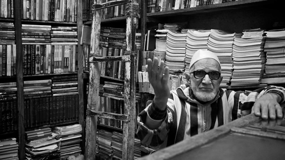 grandfather, library, shop, bookshop, people, education, shelf, man