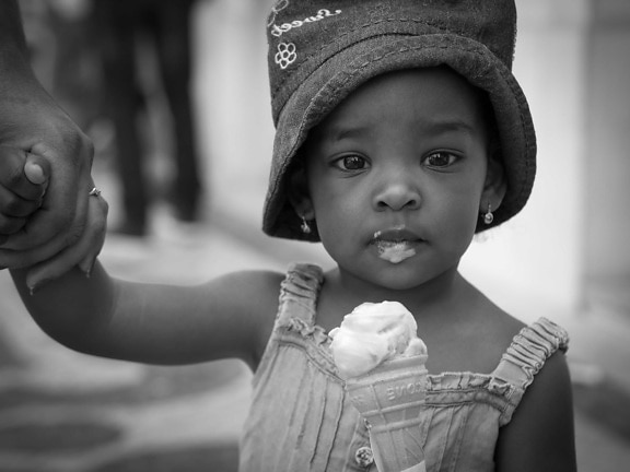 fashion, hat, ice cream, outfit, pretty girl, people, son, baby