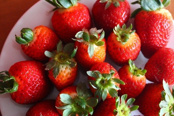 草莓, 美味, 甜, 浆果, 餐饮, 水果, 甜点, 饮食