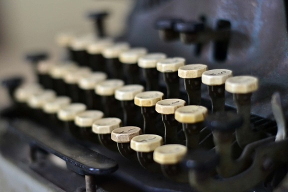 unité, clavier, machine à écrire, type, fermer, technologie, à l'intérieur, entreprise