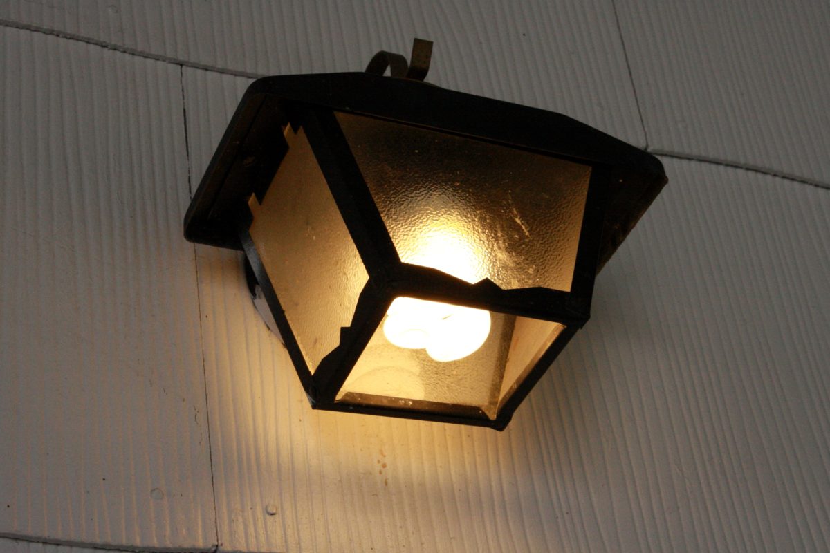 støbejern, elektricitet, lampe, lys, lanterne, pære, gade, teknologi