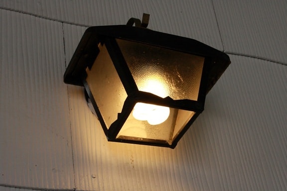 fer de fonte, électricité, lampe, lumière, lanterne, ampoule, rue, technologie
