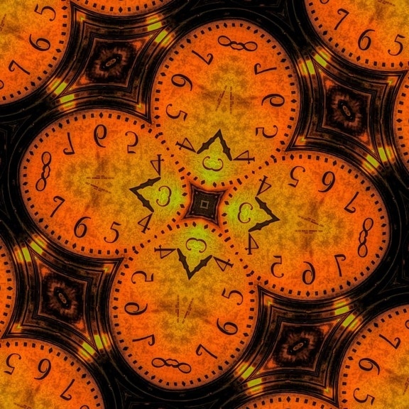 hour, abstract, timepiece, minute, clock, time, watch, pattern