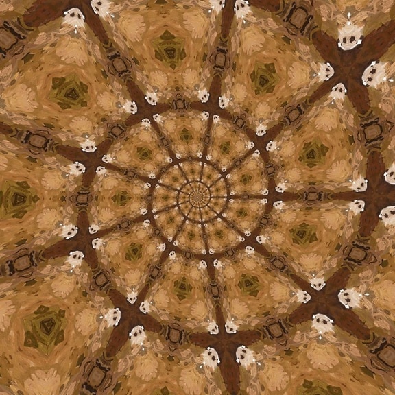 surreal, geometric, dynamic, pattern, abstract, roof, dome, fantasy