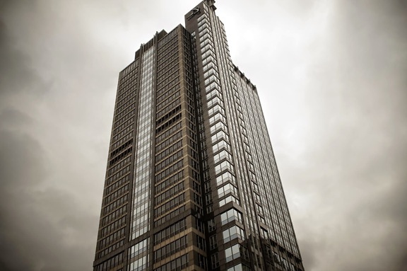 grey, tower, building, skyscraper, urban, tall, city, architecture
