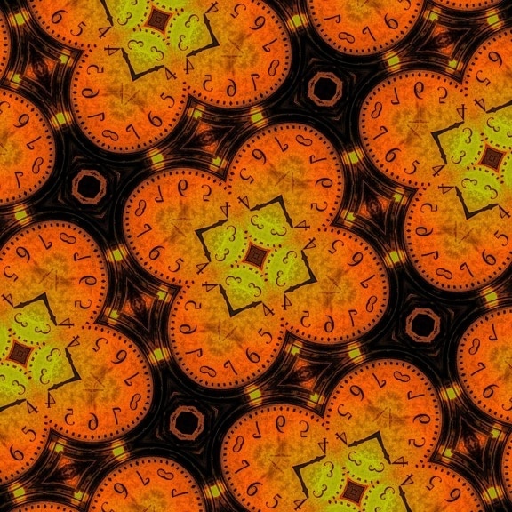arabesque, jigsaw puzzle, ornament, clock, hour, time, abstract, texture
