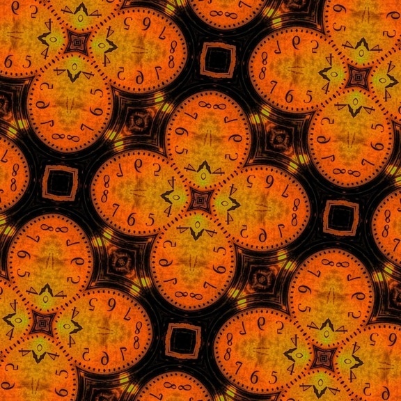 Arabeska, Fotomontáž, hodiny, nástroj, Čas, minúta, hodinu, časovač