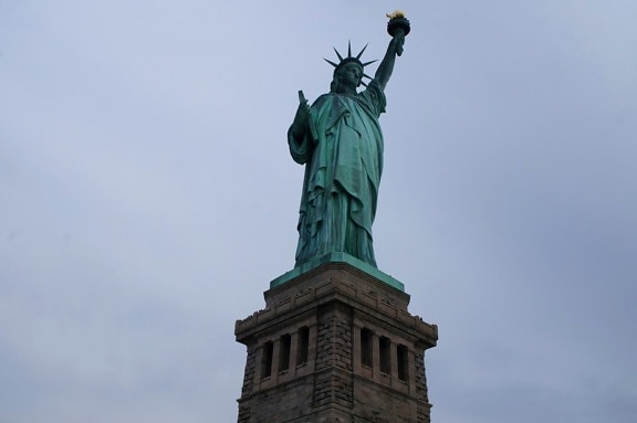 Amerika, Förenta staterna, staty, arkitektur, resor, skulptur, piedestal, stöd