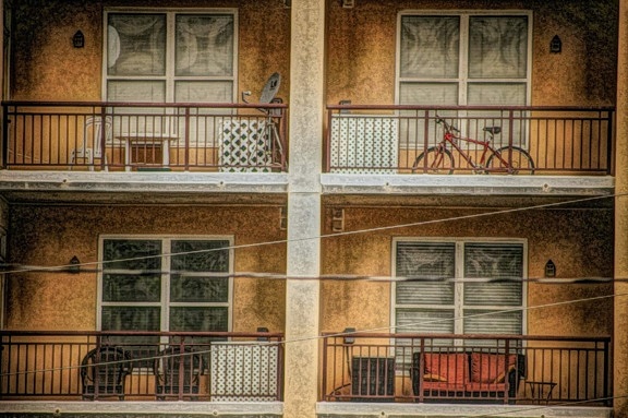 balcon, pictura in ulei, fotomontaj, structura, arhitectura, clădire, fereastra, Casa