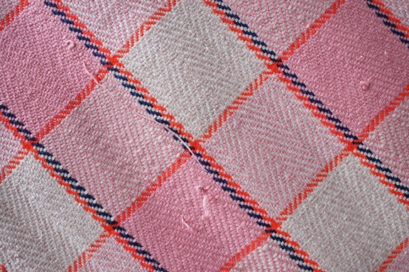cubo, rosa, textil, lana, textura, ropa de cama, patrón de, manta