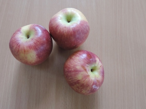 яблоки, деталь, органические, три, свежий, питание, фрукты, вкусный