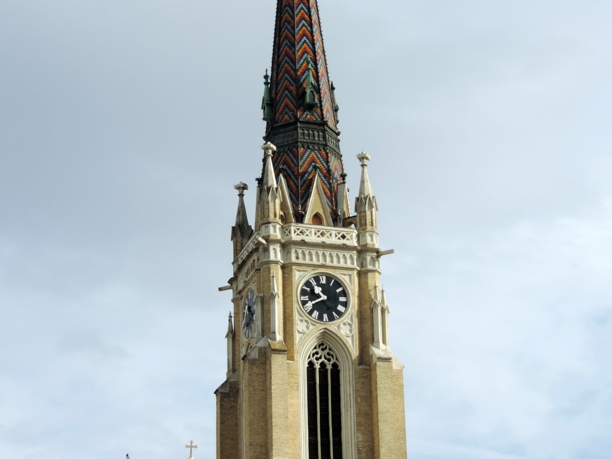 Barock, Kathedrale, Kirche, Kirchturm, Serbien, Erstellen von, Verkleidung, Turm