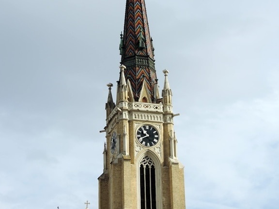 Barock, Kathedrale, Kirche, Kirchturm, Serbien, Erstellen von, Verkleidung, Turm