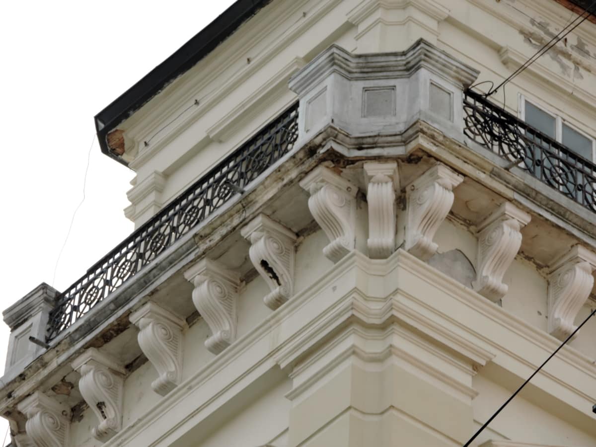 arabesco, balcón, barroco, columna, fachada, arquitectura, punto de referencia, construcción