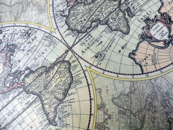 kontinentale Wasserscheide, Exploration, Geographie, Reisen, Plan, Atlas, Lage, Ordner