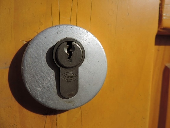 porta, serratura, protezione, sicurezza, buco della serratura, Casa, ingresso, legno