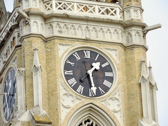 architectural style, baroque, cathedral, catholic, christianity, religious, architecture, analog clock