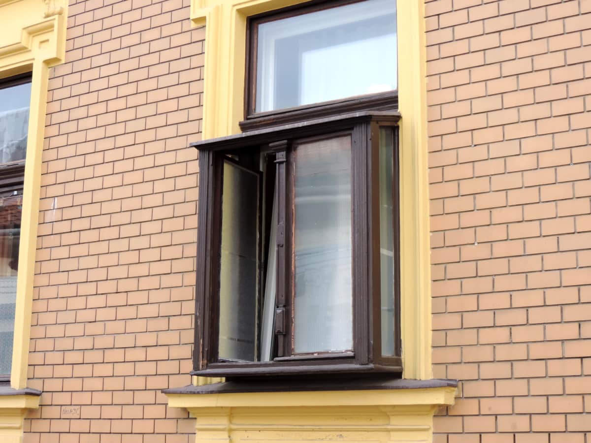 window, sill, architecture, house, wall, brick, facade, building