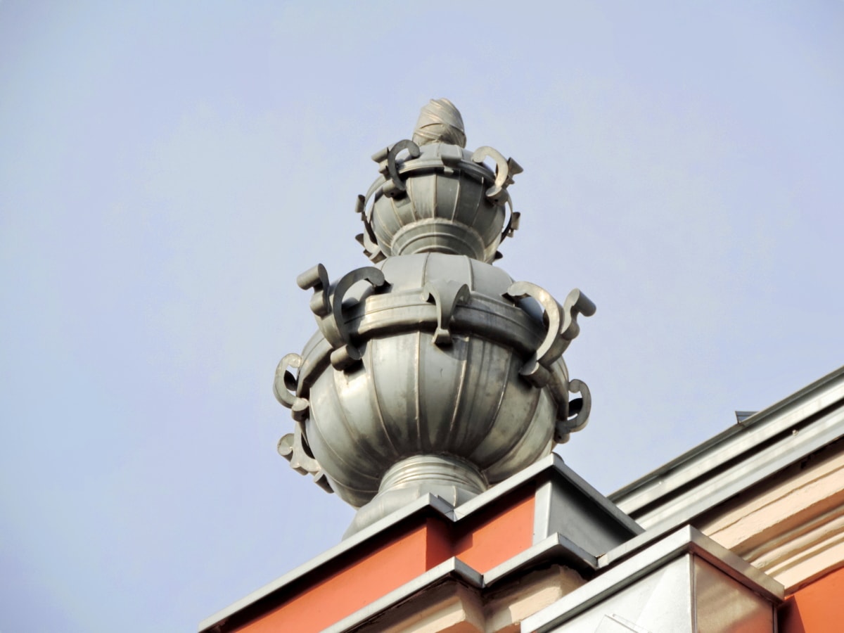 baroque, en laiton, fer de fonte, décoration, patrimoine, toit, architecture, statue de