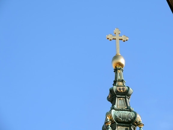 baroque, Christianisme, Croix, Or, orthodoxe, Serbie, spiritualité, architecture