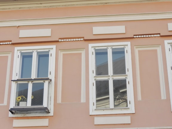 barroco, fachada, feito à mão, rua, girassol, janela, Casa, casa