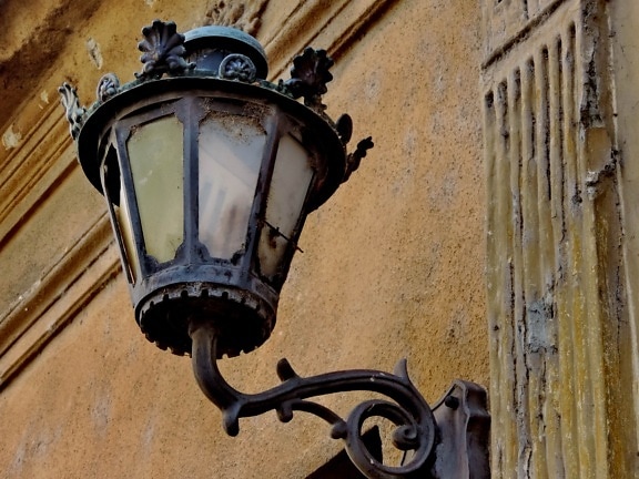 cast iron, handmade, old, lamp, lantern, architecture, antique, iron
