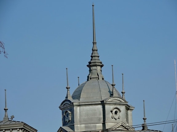 ferro fundido, feito à mão, Torre, cúpula, religião, telhado, arquitetura, Igreja