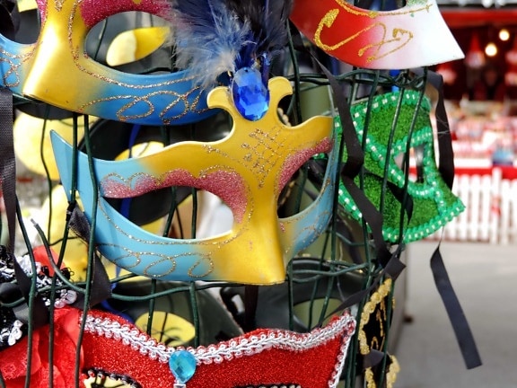 карнавал, весело, Одяг, фестиваль, маска, традиційні, святкування, яскраві