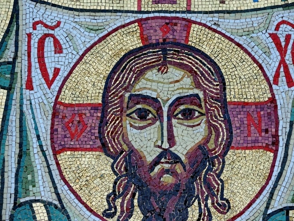 Christ, christianity, worship, art, culture, mosaic, tile, old