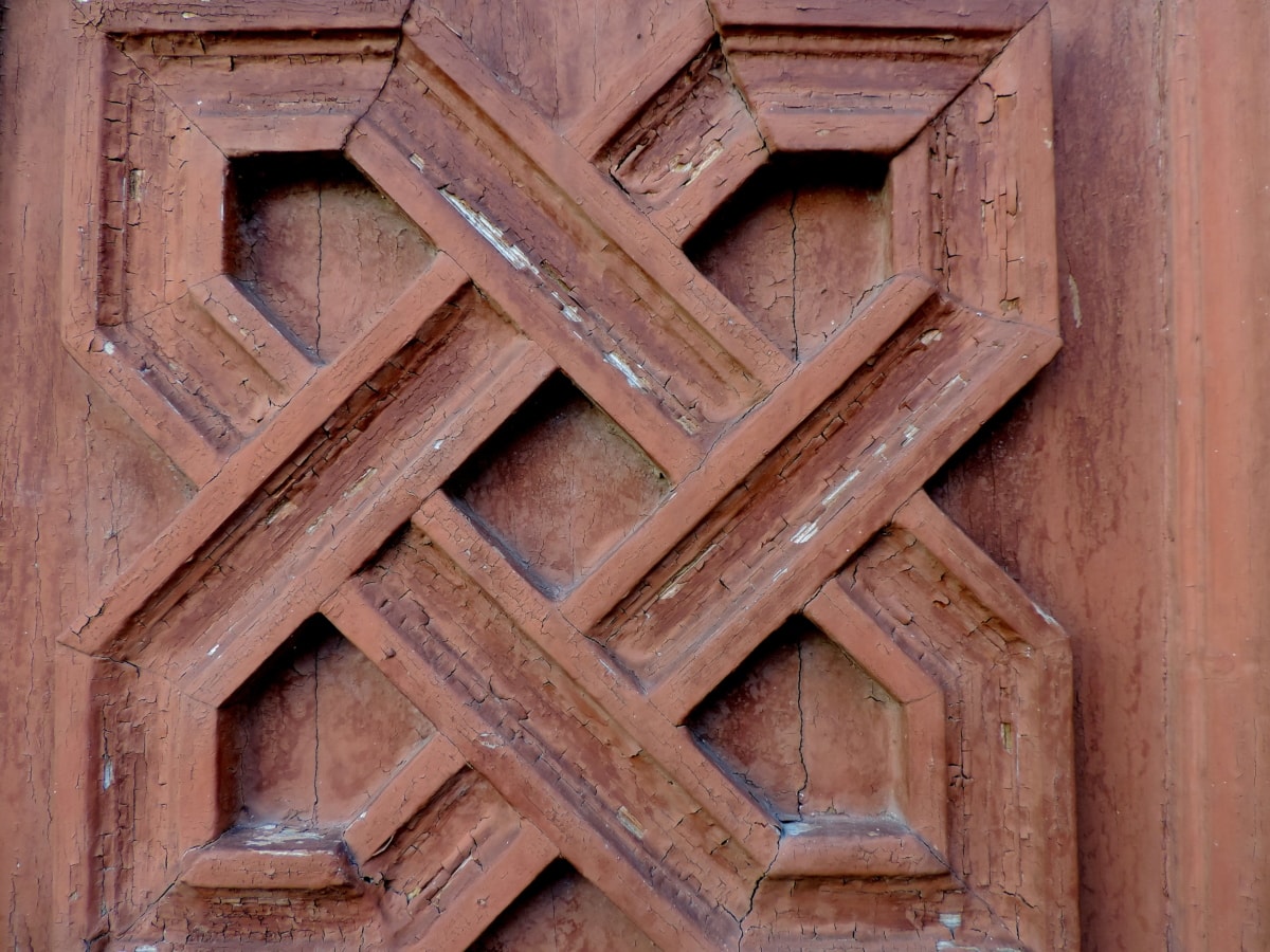 arabesque, carving, wood, architecture, old, dirty, house, retro
