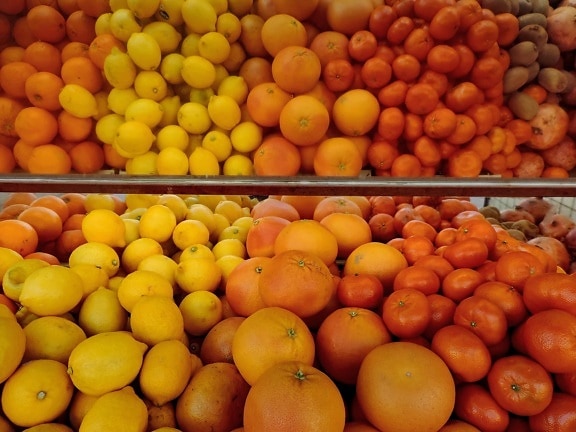 Sweet, agrumes, fruits, alimentaire, en bonne santé, frais, abricot, orange