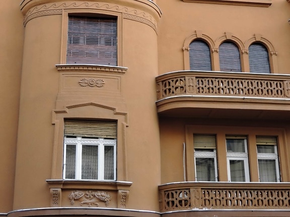 barokní, architektura, dům, okno, budova, balkon, fasáda, město