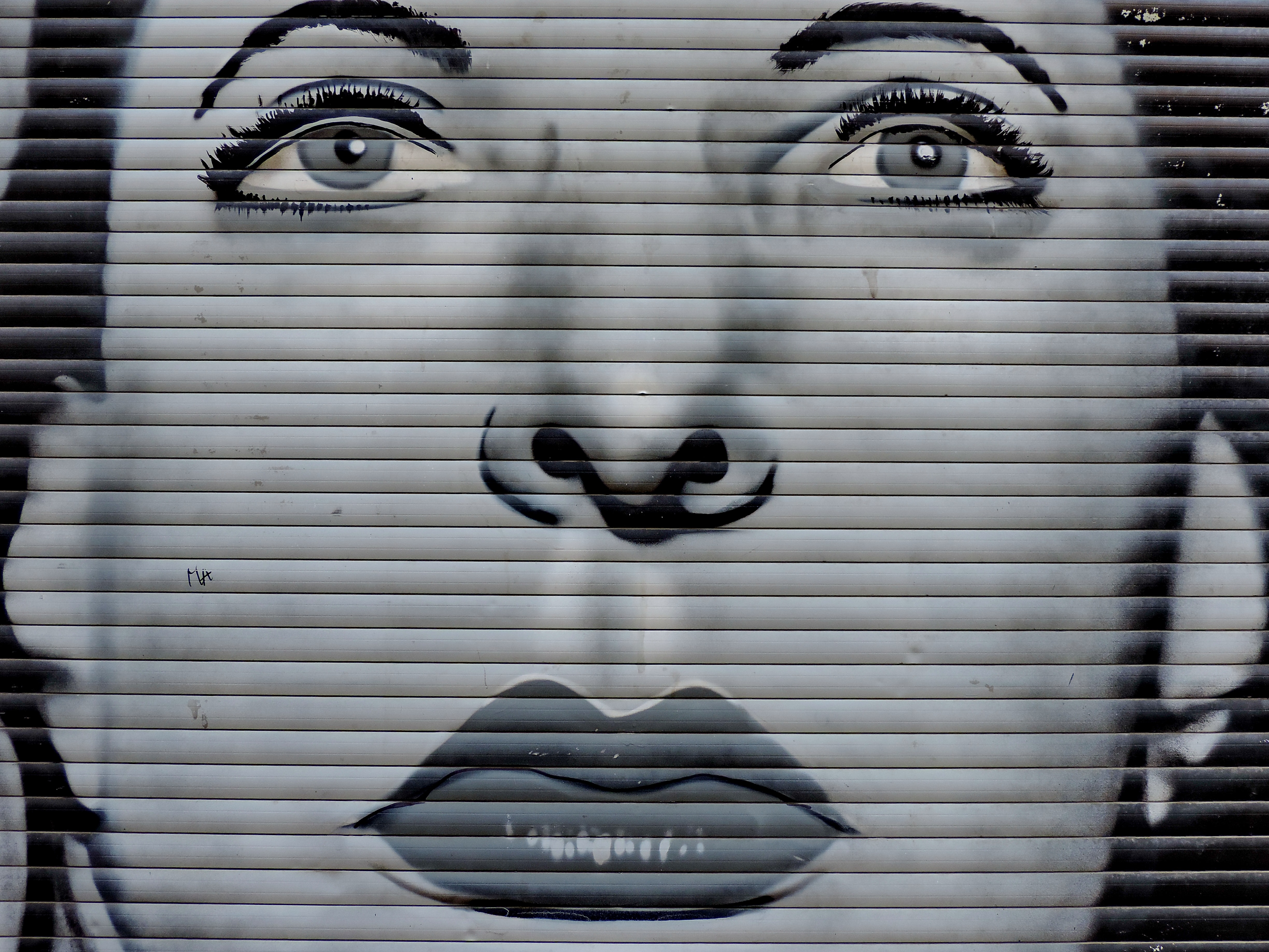 Free Picture Black And White Graffiti Portrait Woman Design